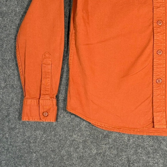 Topo‎ Designs Womens Organic Cotton Button Down Dirt Shirt LS Orange Sz Large - Picture 4 of 10